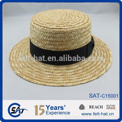 Lovely kids straw boater hat
